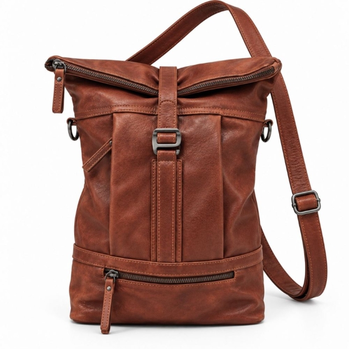 ROLLTOP BACKPACK COGNAC